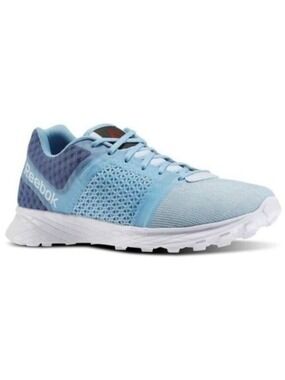 Reebok Blue White Athletic Shoes Breathable Mesh smoothfuse technology 8.5